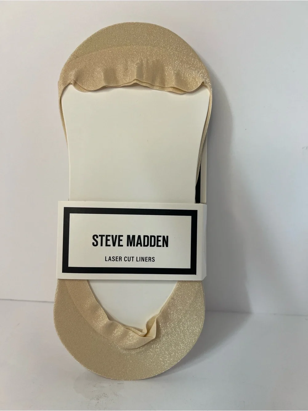 Steve Madden Beige No-Show Laser Cut Liners 2 pair
